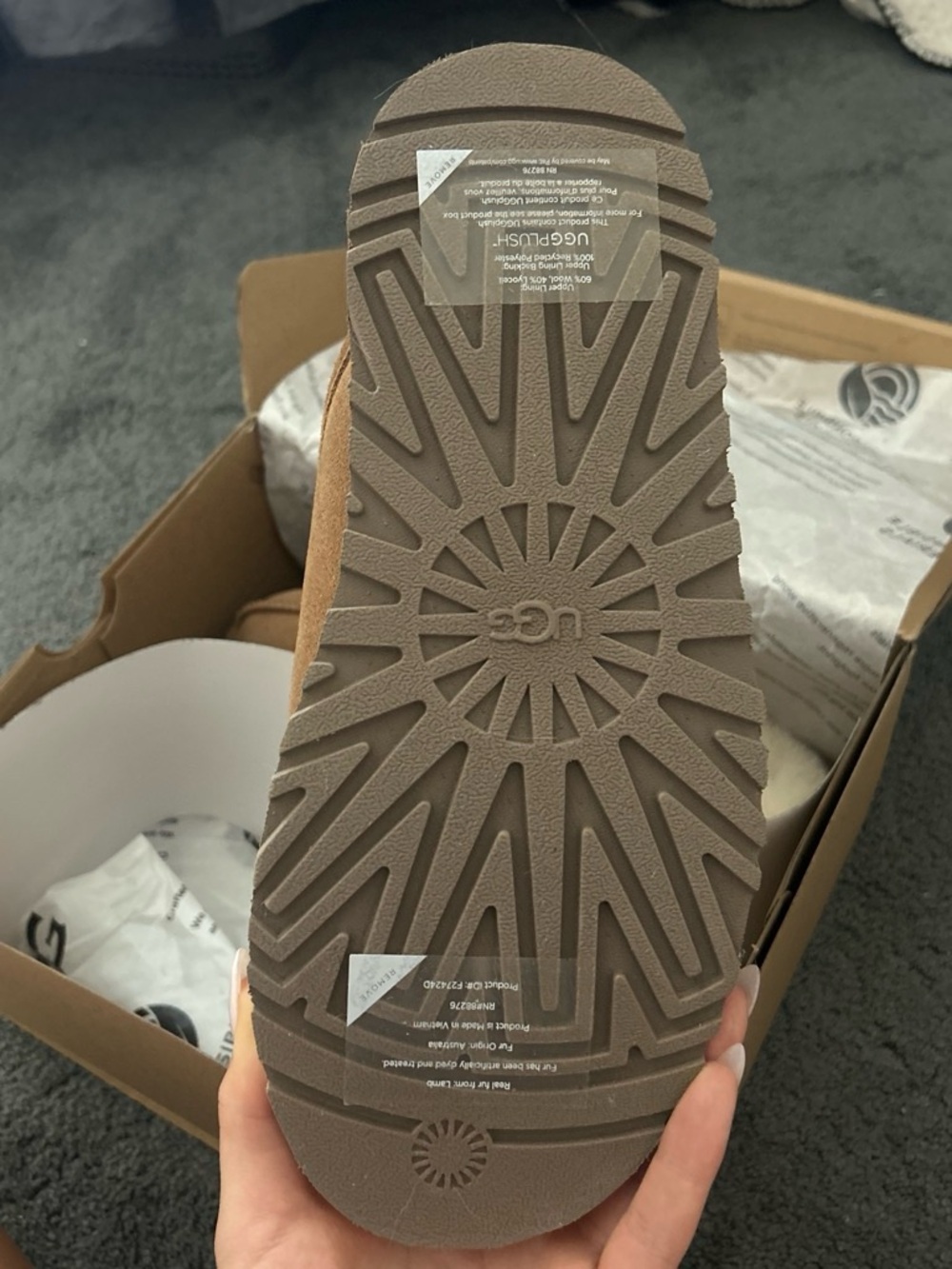 UGG Chestnut Slip-On Discoquette Slipper - Picture 2 of 5